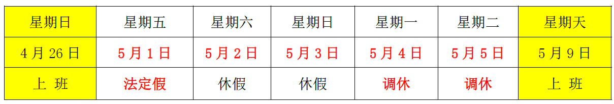 洺誠國際物流關于2020 年“五一”勞動節(jié)放假安排的通知